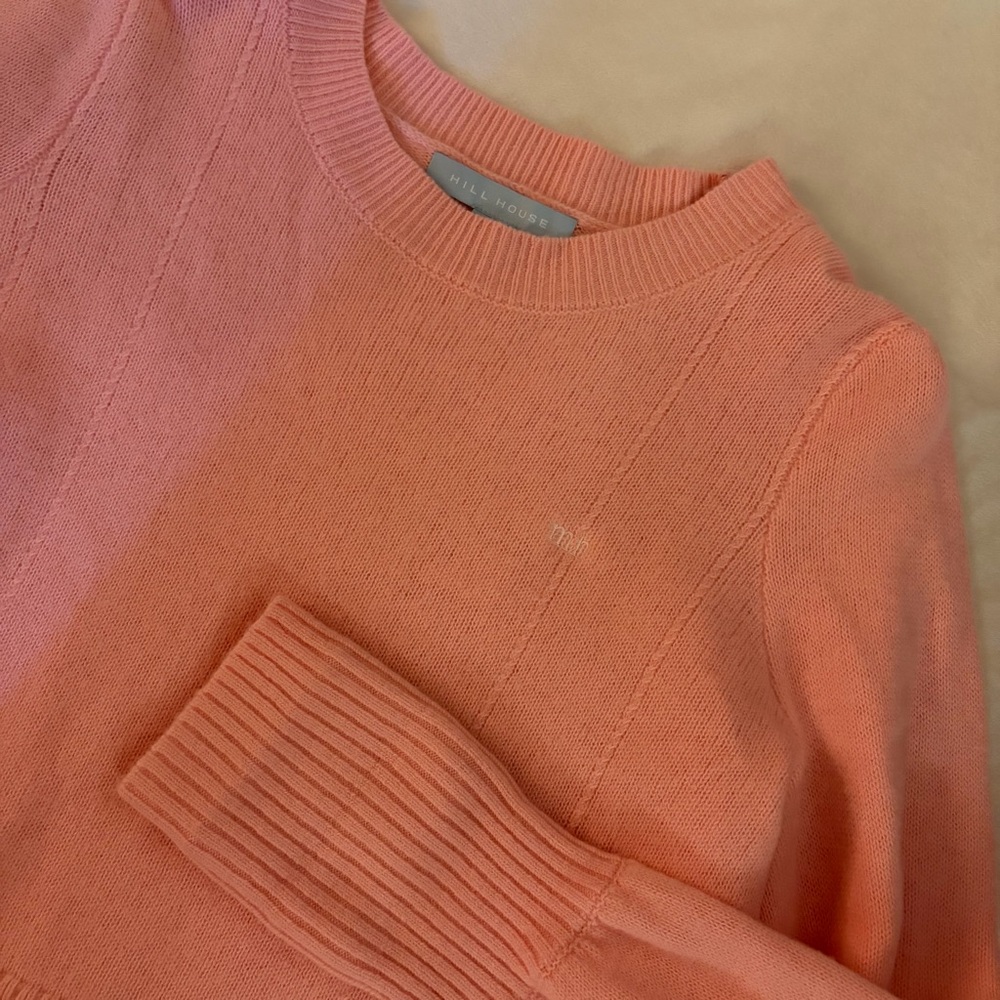 Hill‎ House Pastel Pink 100% Merino Wool Crewneck Sweater